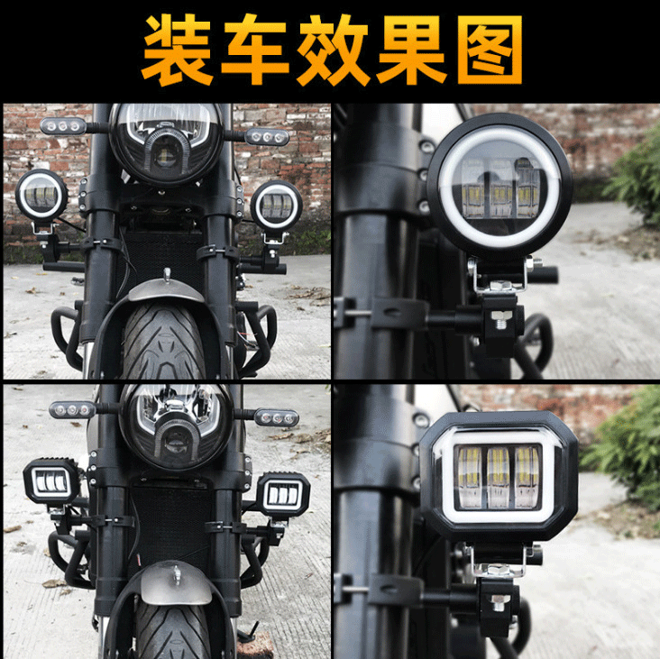 IP68 Waterproof DOT LED Fog Lighting for Vehiches, 6000K White, SAE J583 Compliant