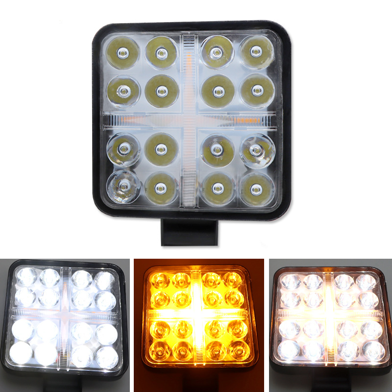 12-72W IP69K LED Fog Lights 10,000LM, Dustproof for Mining Trucks, E-Mark Certified