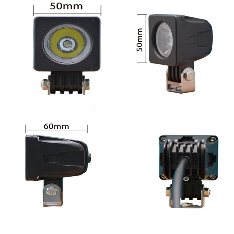 IP68 Waterproof LED Fog Lights - Die-cast aluminum housing with stainless steel bracket