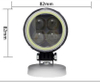  White LED Fog Lamps - PC lens with anti-glare beam pattern, E-Mark certified for European roads.