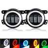 RGB Halo Demon Eye LED Fog Lights - App-Controlled Color Shift, DOT/ECE Dual Certified