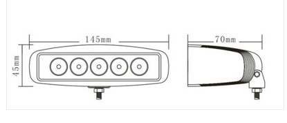IP68 Waterproof LED Fog Lights - Die-cast aluminum housing with stainless steel bracket