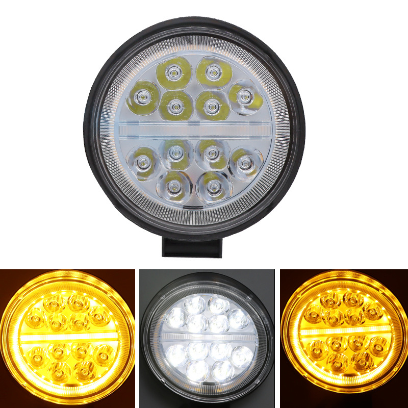 12-72W IP69K LED Fog Lights 10,000LM, Dustproof for Mining Trucks, E-Mark Certified